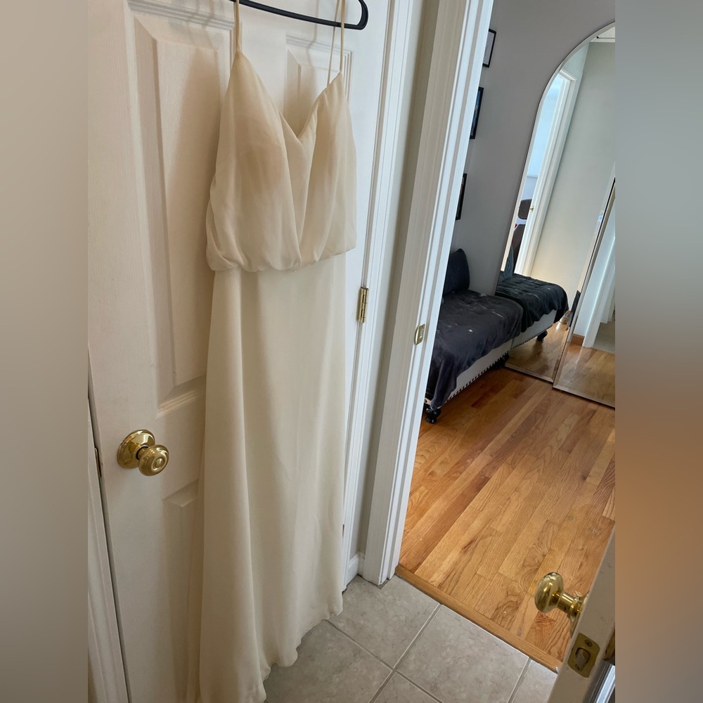 Bill Levkoff ivory dress